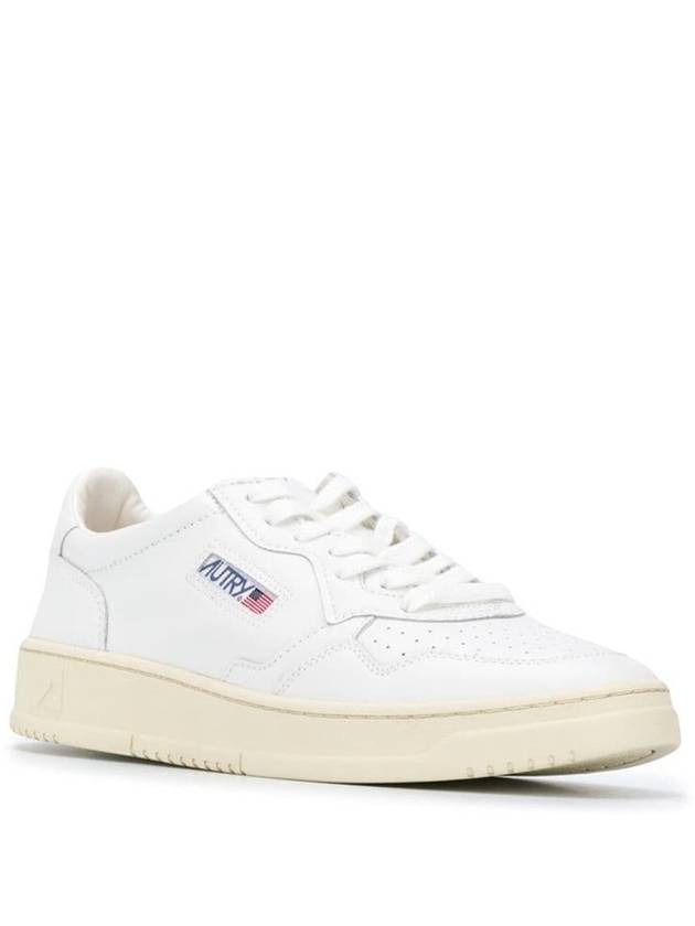 'Medalist' White Low Top Sneakers With Logo Detail In Leather Man - AUTRY - BALAAN 2