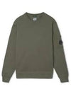 Brushed and Emerized Diagonal Fleece Lens Sweatshirt Green - CP COMPANY - BALAAN 2