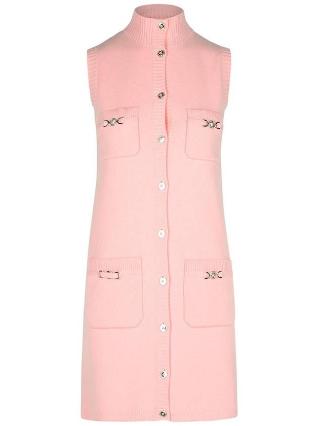 Versace Pink Wool Blend Dress - VERSACE - BALAAN 1