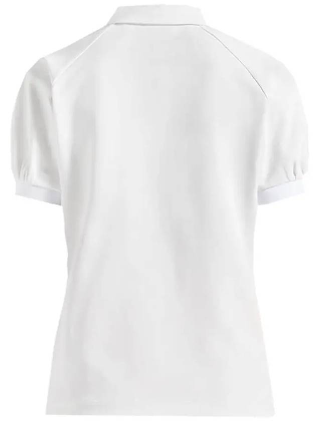 BELLERA Logo Frill Collar TShirt White VDTS10133K0001 IVL - DUVETICA - BALAAN 3