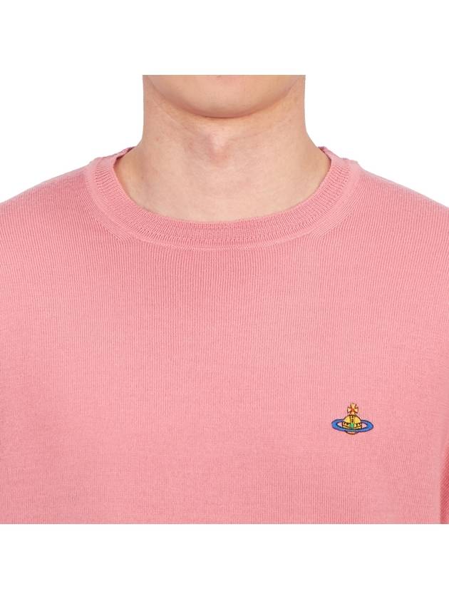 Embroided Logo Merino Wool Knit Top Pink - VIVIENNE WESTWOOD - BALAAN 6