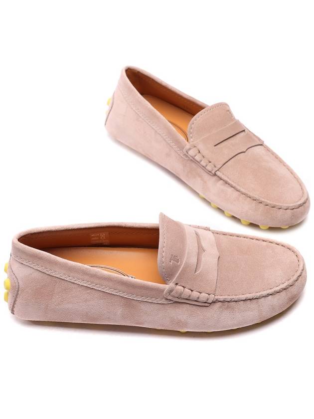 Gommino Bubble Suede Driving Shoes Beige - TOD'S - BALAAN 6