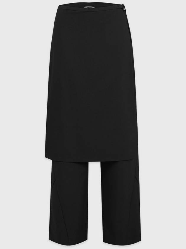 Ridge wrap skirt layered slacks - MICANE - BALAAN 7