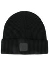 Logo Metropolis Wool Beanie Black - CP COMPANY - BALAAN 2