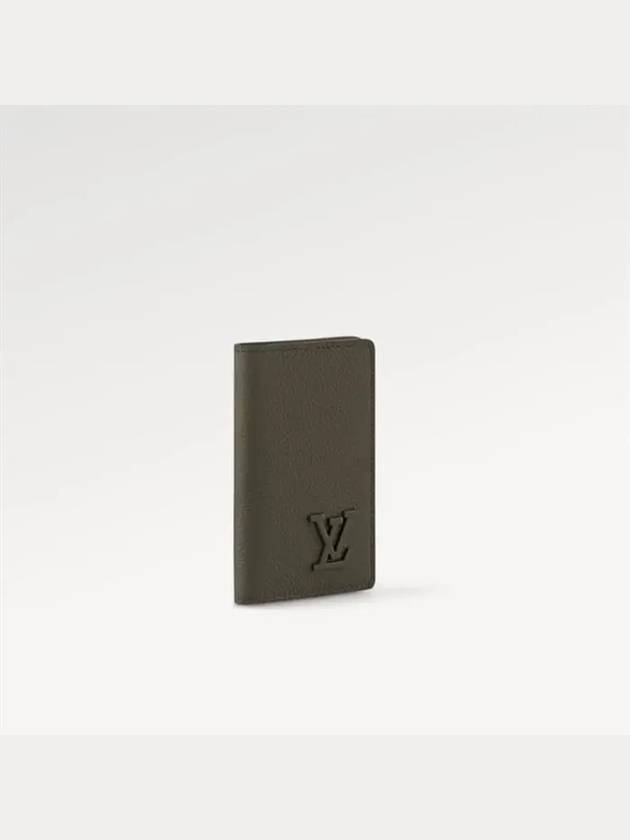 Aerogram Pocket Organizer Card Wallet Khaki - LOUIS VUITTON - BALAAN 3