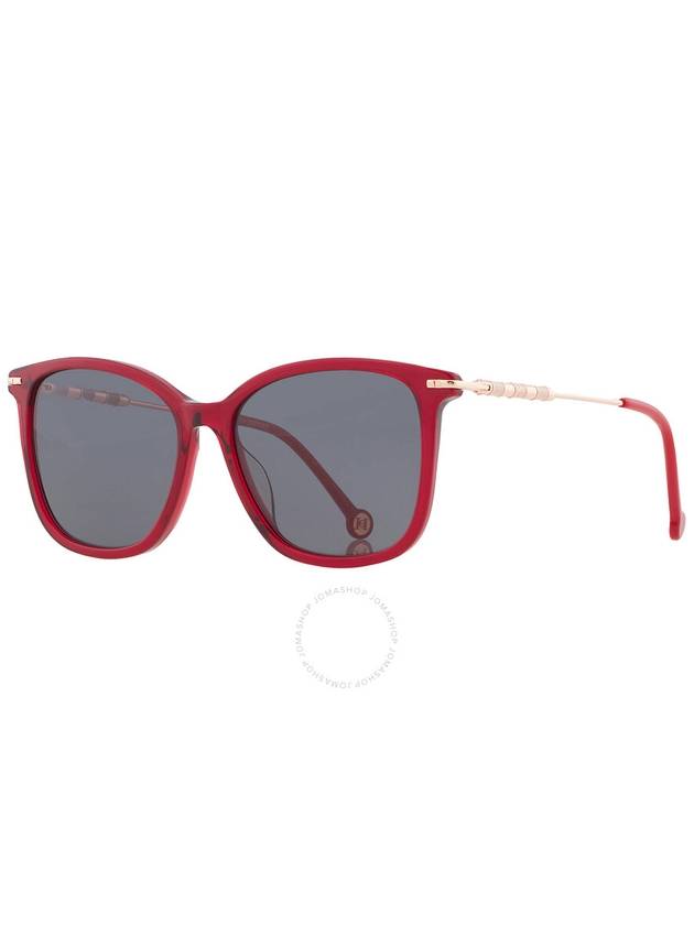 Carolina Herrera Grey Square Ladies Sunglasses HER 0100/G/S 0C9A/IR 56 - CAROLINA HERRERA - BALAAN 3