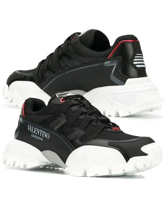 Climbers Low-Top Sneakers Black - VALENTINO - BALAAN 2