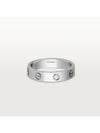 Love Wedding Band Diamond Ring Silver - CARTIER - BALAAN 1