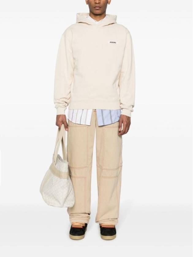 Le Gros Grain Hoodie Beige - JACQUEMUS - BALAAN 3