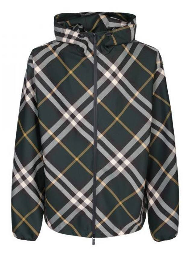 Check Pattern Hoodie Zip-Up Ivy - BURBERRY - BALAAN 2