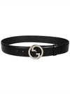 Blondie Leather Belt Black - GUCCI - BALAAN 2