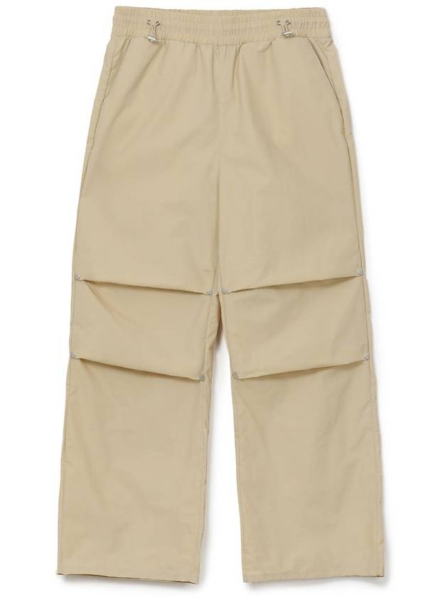 Military Wide Parachute Nylon Pants BEIGE - WEST GRAND BOULEVARD - BALAAN 2