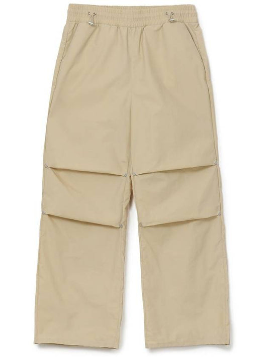 Military Wide Parachute Nylon Pants BEIGE - WEST GRAND BOULEVARD - BALAAN 2