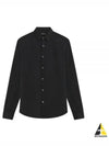 Structure Knit Sylvain Long Sleeve Shirt Black - THEORY - BALAAN 2