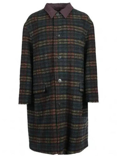 Men's Kinston Check Reversible Single Coat Black - ISABEL MARANT - BALAAN 2