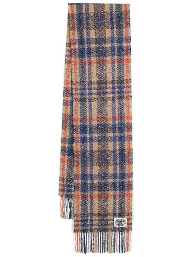 Plaid Fringe Scarf CA0354 - ACNE STUDIOS - BALAAN 1