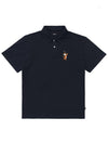 Tiger Collection Bucket Polo T Shirt NAVY - MALBON GOLF - BALAAN 1