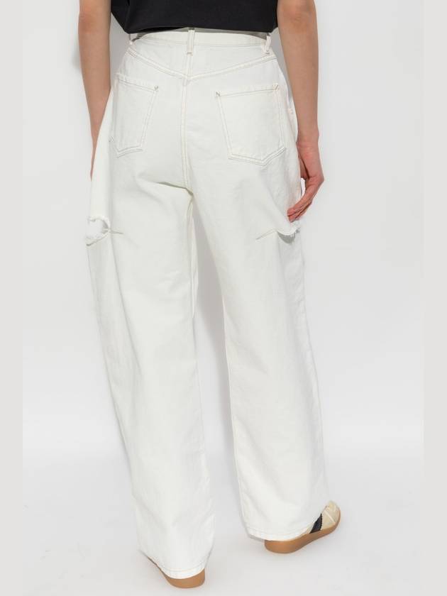 Distressed Denim Jeans White - MAISON MARGIELA - BALAAN 5