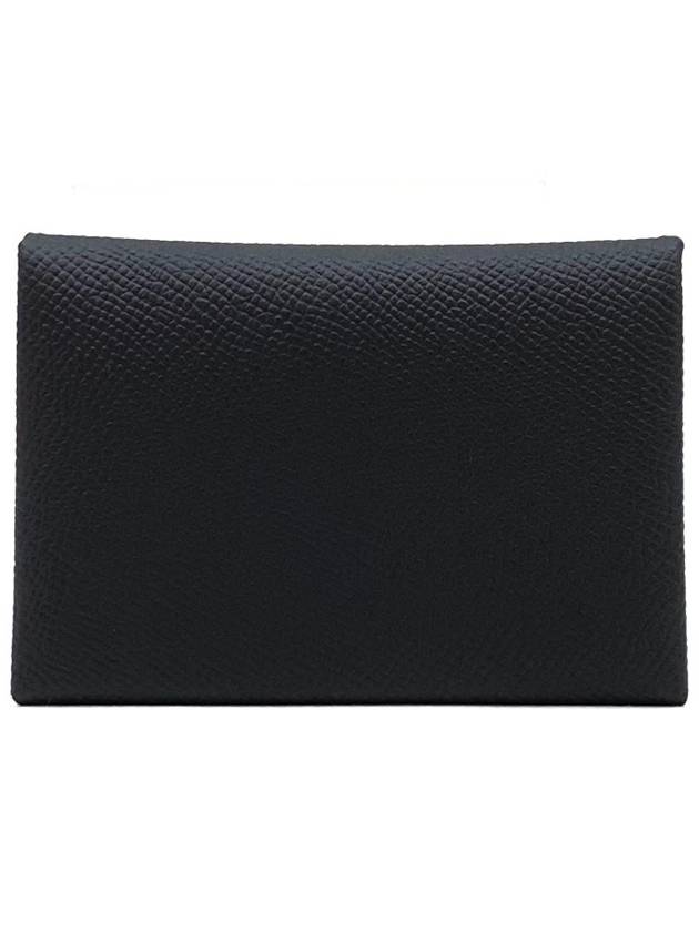 Calvi Duo Card Wallet Noir - HERMES - BALAAN 7