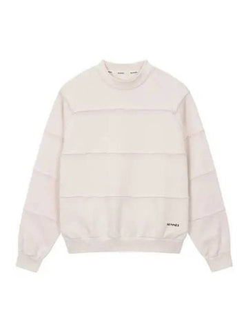 Line Sweatshirt Beige MRTWXJER036 JER010 - SUNNEI - BALAAN 1