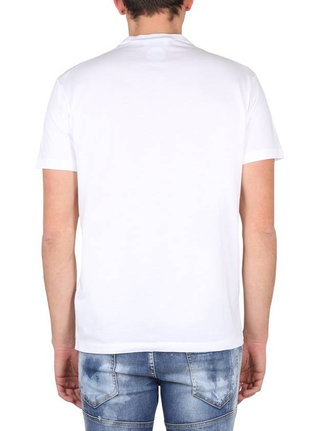 logo print short sleeve t-shirt white - DSQUARED2 - BALAAN 4