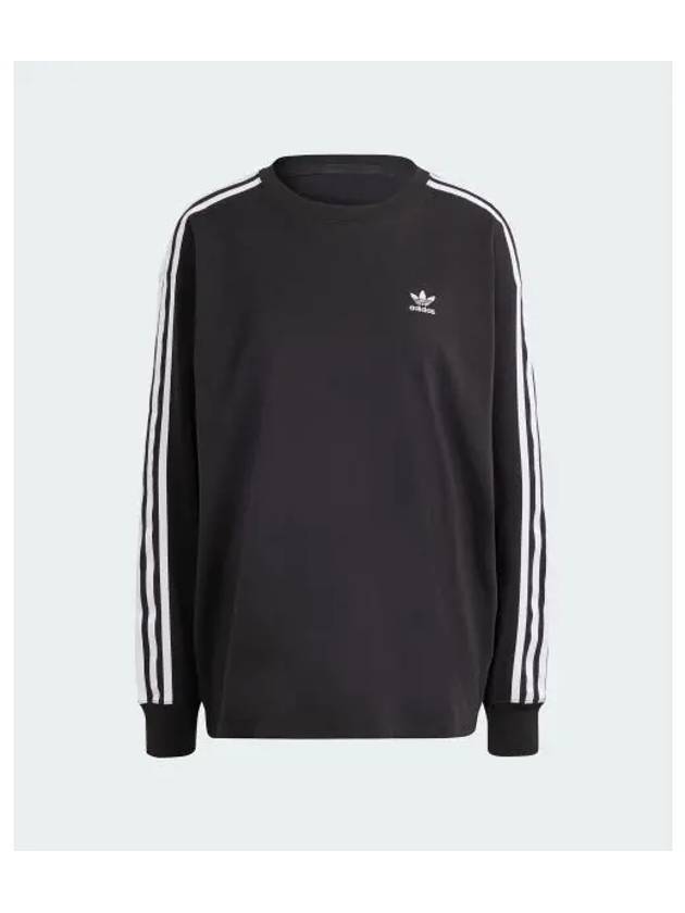 3 Stripes Stretch Cotton Short Sleeve T Shirt Black - ADIDAS - BALAAN 2