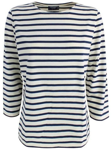 Galathee Striped Sailor Long Sleeve T-Shirt Blue - SAINT JAMES - BALAAN 1