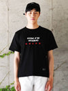 Studio Logo Printing Frye Short Sleeve T-Shirt Black - CODE I'M - BALAAN 2