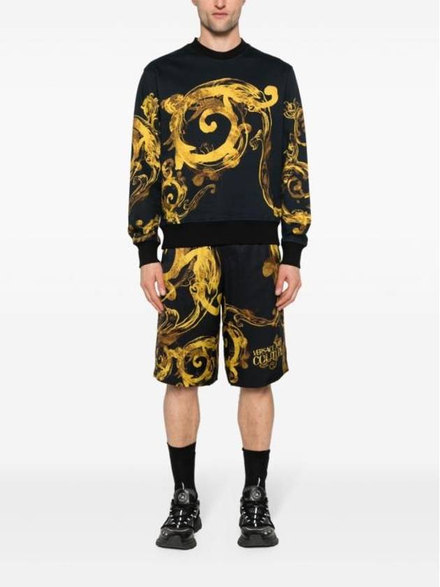 Long Sleeve T Shirt 76GAI3RW FS141 G89 Black Gold - VERSACE - BALAAN 3