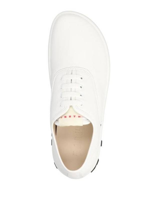 Maxi Logo Low Top Sneakers White - MARNI - BALAAN 4