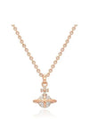 Mayfair Small Pendant Necklace Rose Gold - VIVIENNE WESTWOOD - BALAAN 3