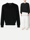 Men's Crewneck Sweatshirt Black - ACNE STUDIOS - BALAAN 2