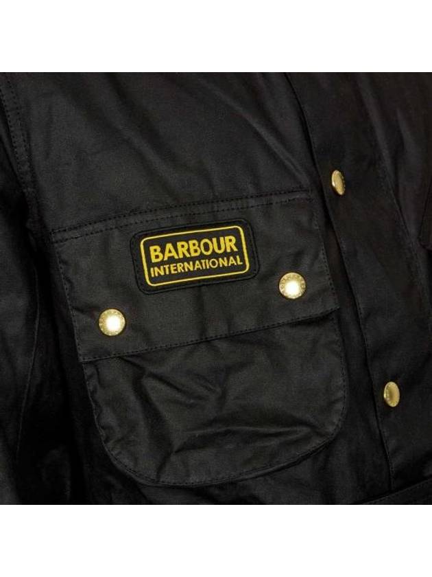 Men's International Original Wax Belt Jacket Black - BARBOUR - BALAAN 4