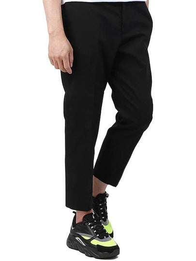 Crop Cotton Slacks Black - JIL SANDER - BALAAN 2