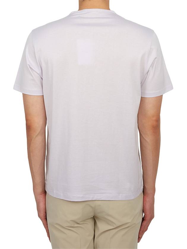 Free Size Lux Cotton Jersey Short Sleeve T-Shirt Light Purple - THEORY - BALAAN.