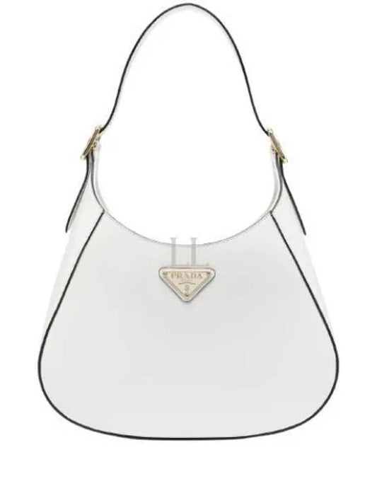 Medium Leather Shoulder Bag White - PRADA - BALAAN 2