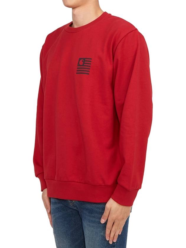 Logo Print Sweatshirt Red - CARHARTT WIP - BALAAN 4