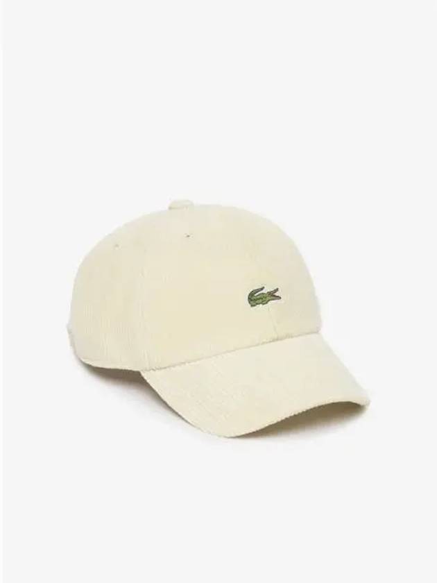 Corduroy baseball cap RK312E 54NFJ domestic product GQ2N24071971492 - LACOSTE - BALAAN 1