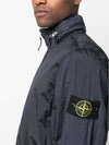 Men's Logo Patch Nylon Metal Zip-up Jacket Navy - STONE ISLAND - BALAAN 5