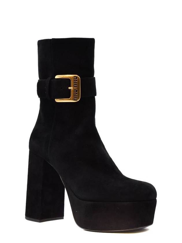 FW 22 boots suede fibbia logo 5UP065008F0002 - MIU MIU - BALAAN 3