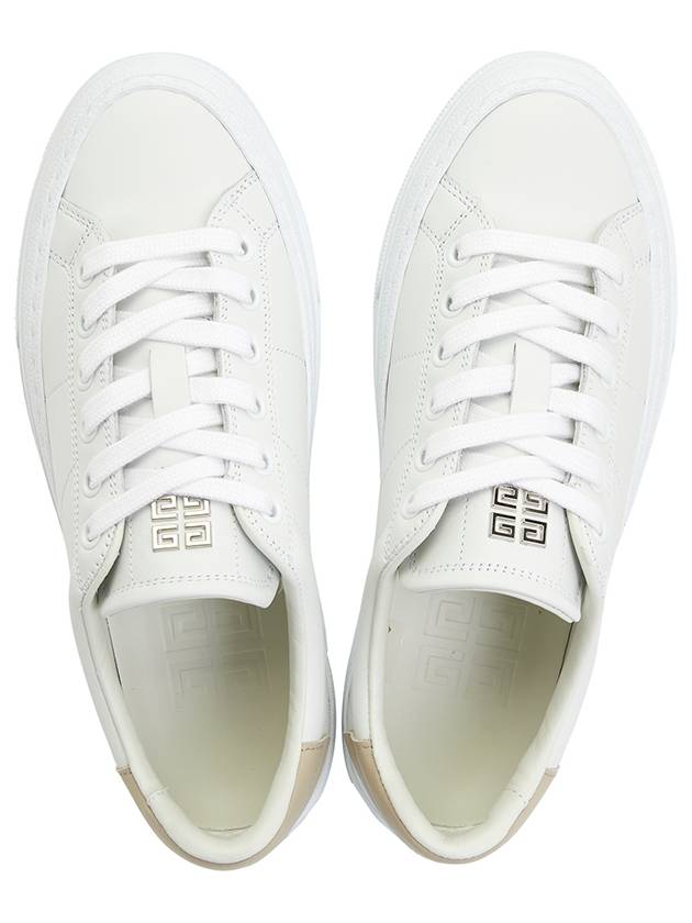 G4 Logo Leather Low Top Sneakers White - GIVENCHY - BALAAN 3