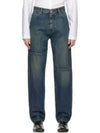 Large Fit Denim Straight Jeans Blue - MAISON MARGIELA - BALAAN 2