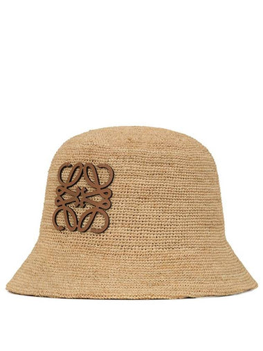 Anagram Raffia Bucket Hat Natural - LOEWE - BALAAN 1