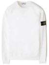 OLD Treatment Wappen Patch Crew Neck Sweatshirt White - STONE ISLAND - BALAAN 2