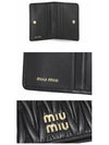 Matelasse Nappa Leather Card Wallet Black - MIU MIU - BALAAN 5