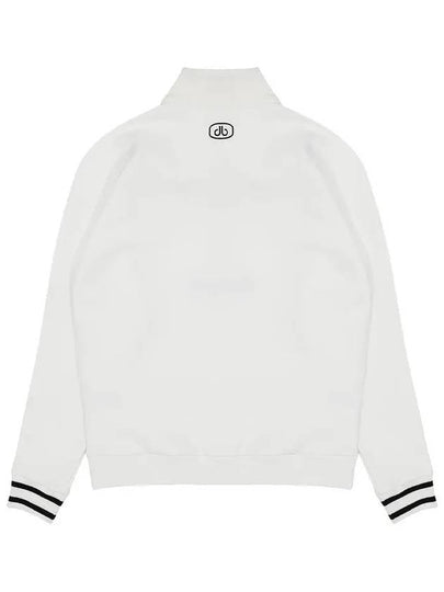 Drew Half Zip Up High Neck Sweatshirt DM41LT31O WHITE - DRUH GOLF - BALAAN 2