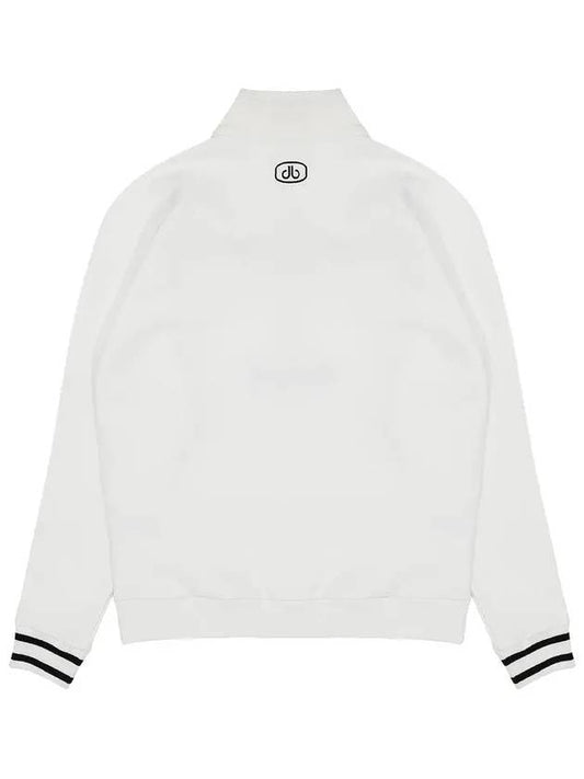 Drew Half Zip Up High Neck Sweatshirt DM41LT31O WHITE - DRUH GOLF - BALAAN 2