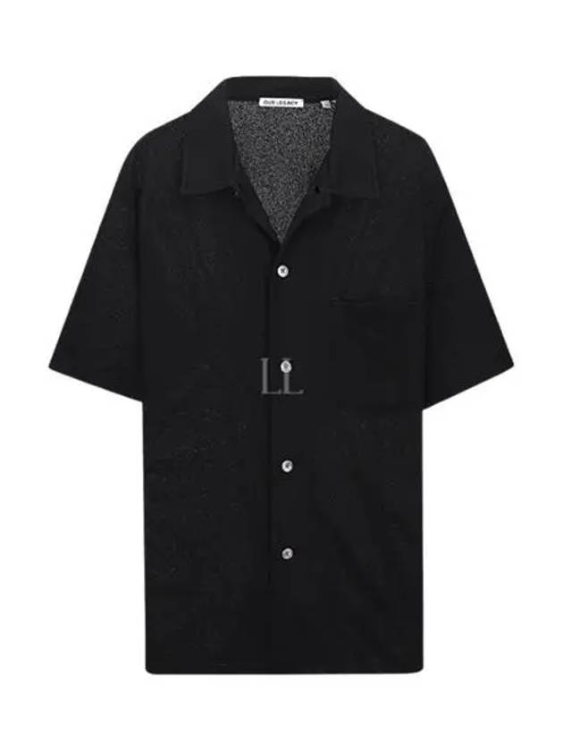 Box Boucle Short Sleeve Shirt Black - OUR LEGACY - BALAAN 2