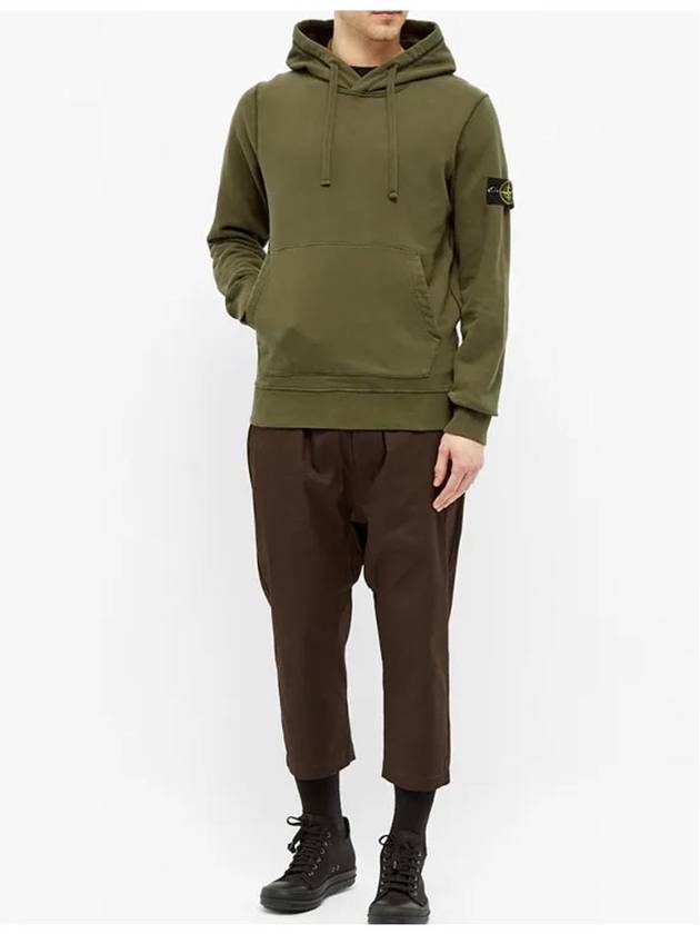 Wappen Patch Hoodie Khaki - STONE ISLAND - BALAAN 4