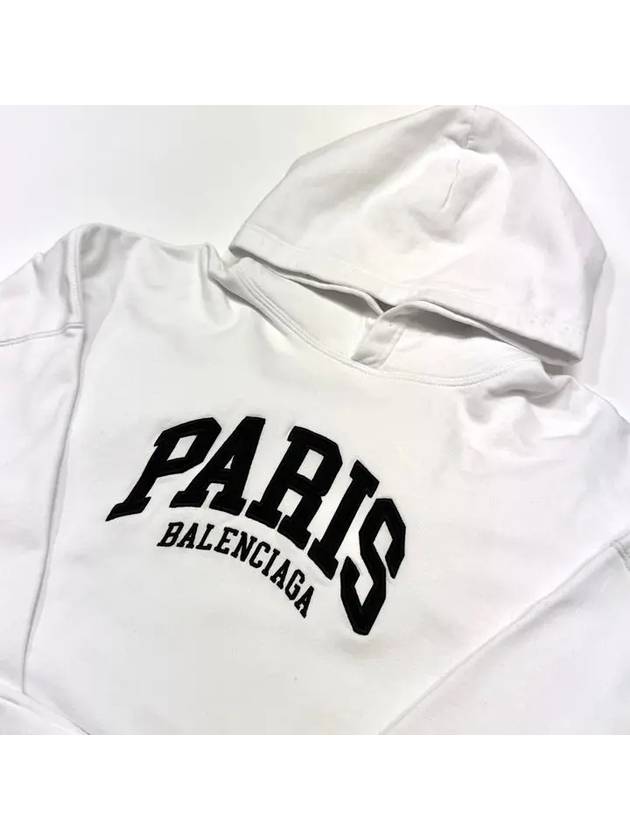 Paris logo embroidery hoodie 674986TLVL8 - BALENCIAGA - BALAAN 7